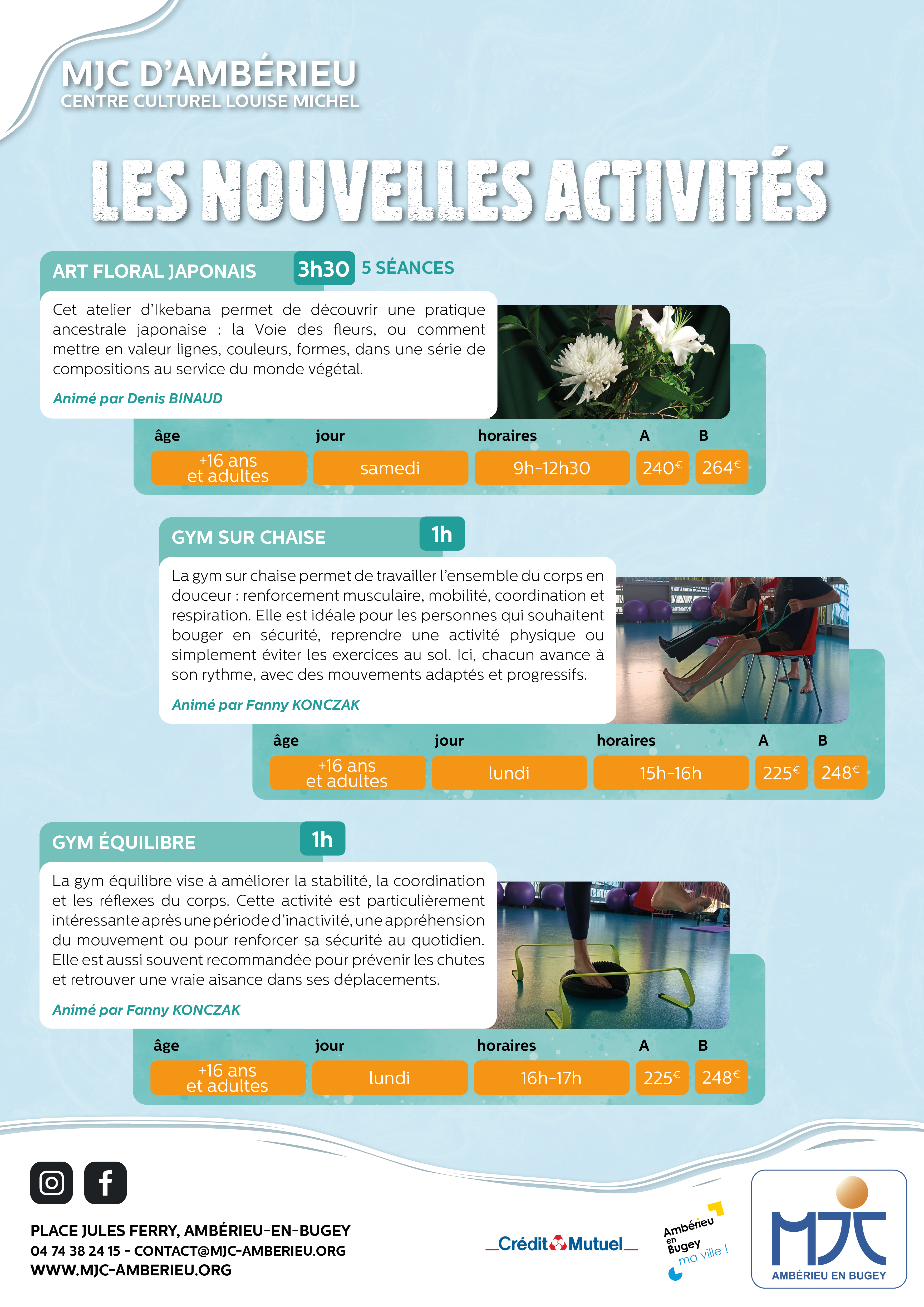 Nouvelles activités